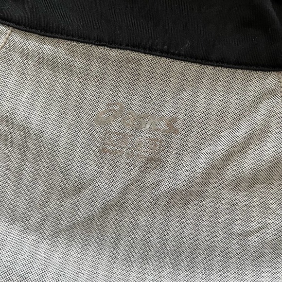 Women’s Asics Lightweight Zip Up Black White Chevron Running Jacket Size Large - Picture 6 of 7